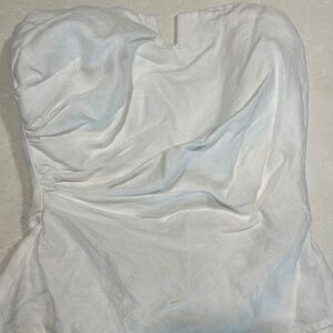 White Linen Boustier